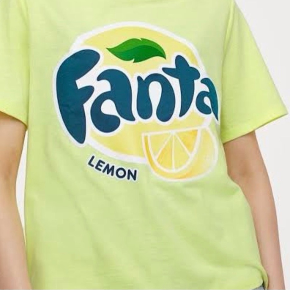 H&M Lime Green Fanta Graphic Tee